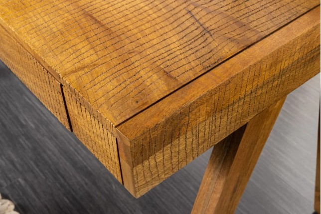 Bureau mousson en bois de manguier naturel 120 cm | Elsines