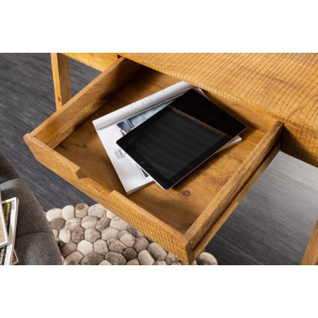 Bureau mousson en bois de manguier naturel 120 cm | Elsines