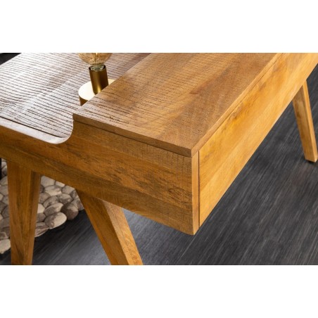 Bureau mousson en bois d'Acacia naturel 100 cm | Elsines