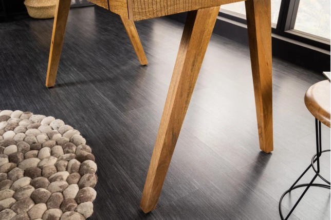 Bureau mousson en bois d'Acacia naturel 100 cm | Elsines