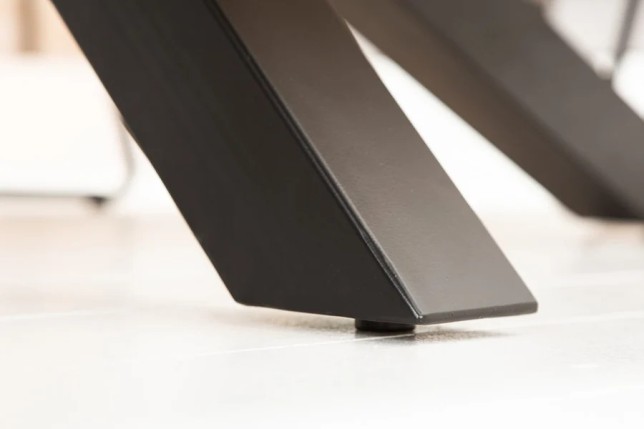 Table à manger bois massif de manguier 160/180/200 cm – Pied Mikado métal noir design| Elsines