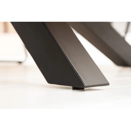 Table à manger bois massif de manguier 160/180/200 cm – Pied Mikado métal noir design| Elsines
