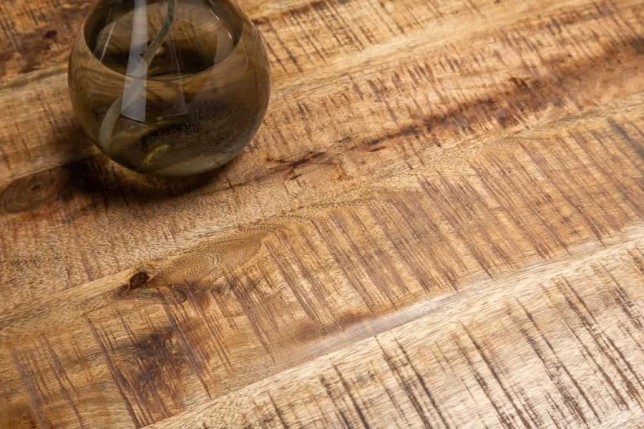 Table à manger bois massif de manguier 160/180/200 cm – Pied Mikado métal noir design| Elsines