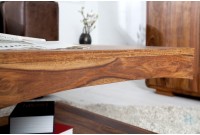 Table basse rectangulaire en bois massif 120 cm