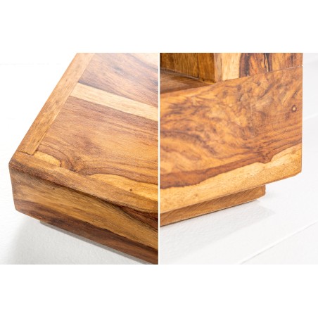 Table basse GIANT S 45x45 cm sheesham massif naturel