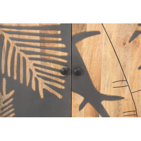 Buffet bas TROPICAL 160cm manguier anthracite