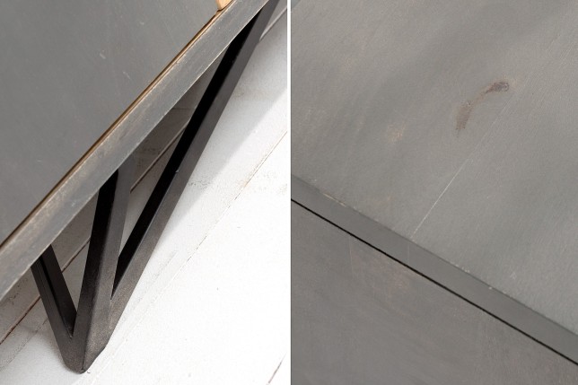 Buffet bas TROPICAL 160cm manguier anthracite