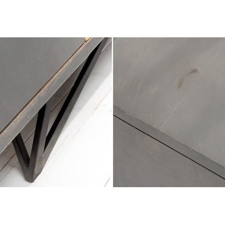 Buffet bas TROPICAL 160cm manguier anthracite