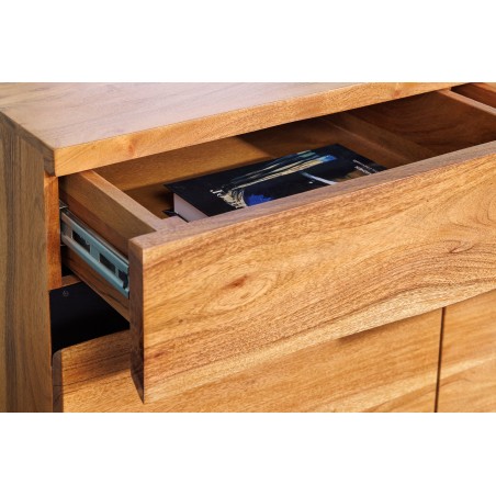 Buffet bas MAMMUT 160cm acacia massif finition miel