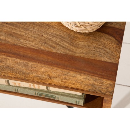 Table basse SCORPION 60cm sheesham massif vernis