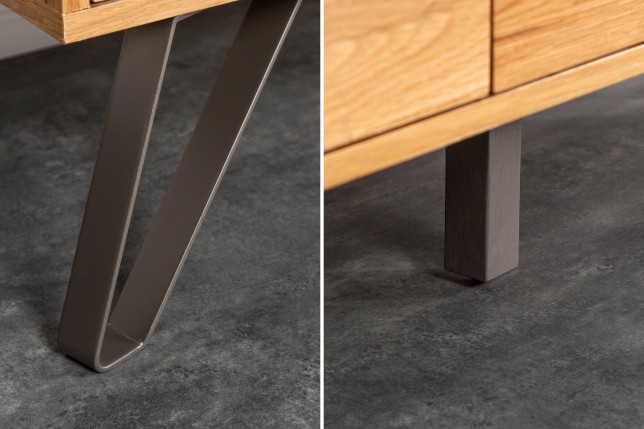 Buffet bas LIVING EDGE 160cm chêne sauvage huilé