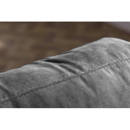 Canapé COZY VELVET 220cm 3 places velours gris