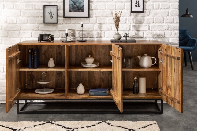Buffet bas AMAZONAS 160cm manguier naturel