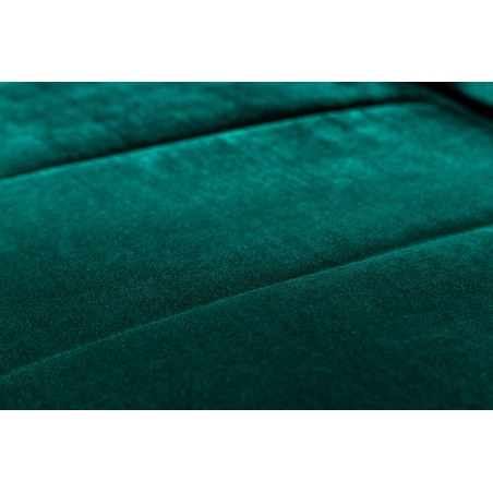 Canapé-lit DIVANI 215cm velours vert avec accoudoirs