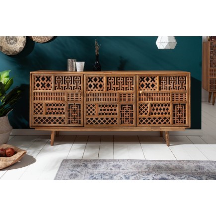 Buffet bas Marrakesh 160cm Manguier Naturel 2