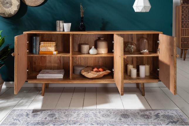 Buffet bas Marrakesh 160cm Manguier Naturel