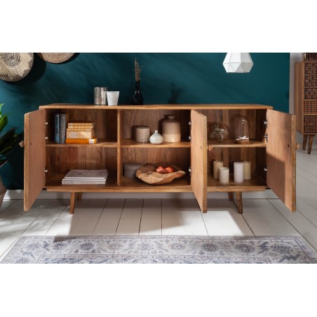 Buffet bas Marrakesh 160cm Manguier Naturel