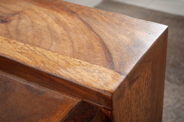 Table basse BIG MARKANT 100cm sheesham massif naturel