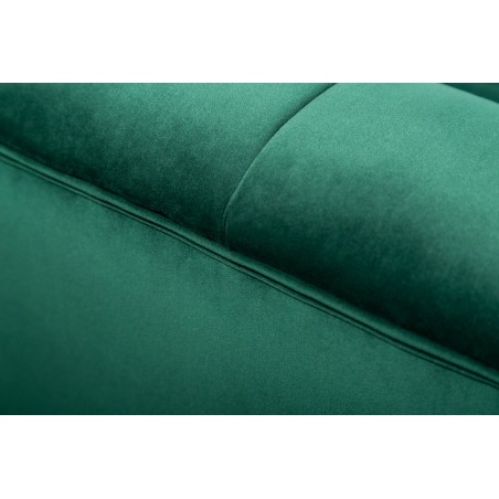 Canapé NOBLESSE 225cm Velours Vert Émeraude Pieds Dorés