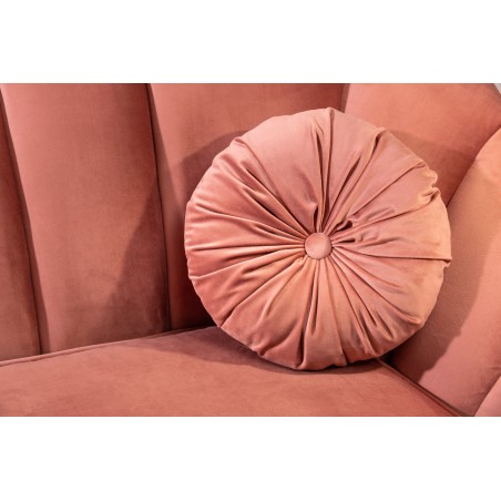 Canapé ARIELLE 220cm velours rose poudré