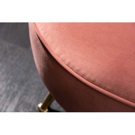 Canapé ARIELLE 220cm velours rose poudré