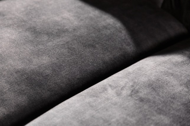Canapé Chesterfield 205cm 3 places velours gris