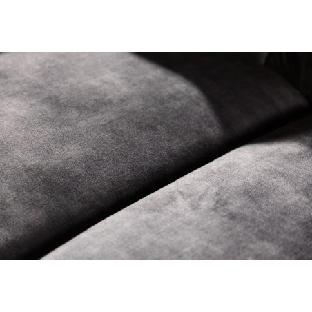 Canapé Chesterfield 205cm 3 places velours gris