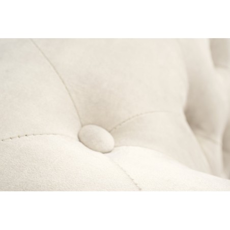 Canapé Chesterfield 3 places velours champagne 200cm