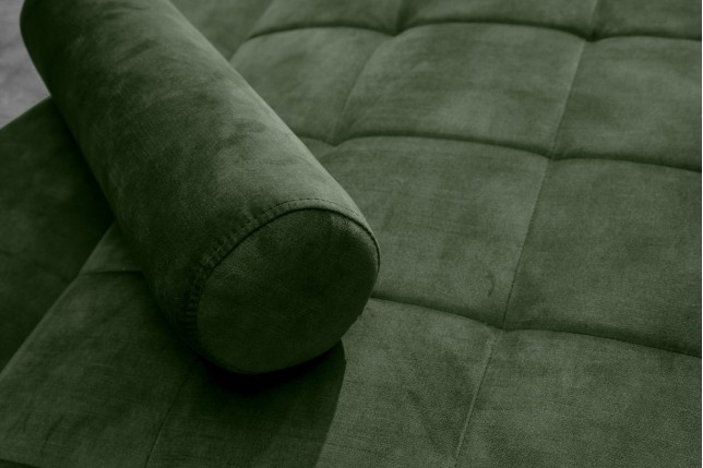 Canapé-lit COUTURE 200cm micro velours vert