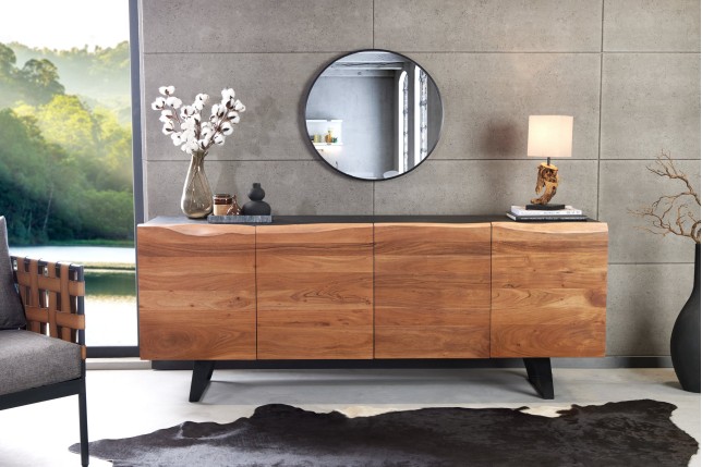 Buffet bas ORGANIC ARTWORK 180cm acacia massif