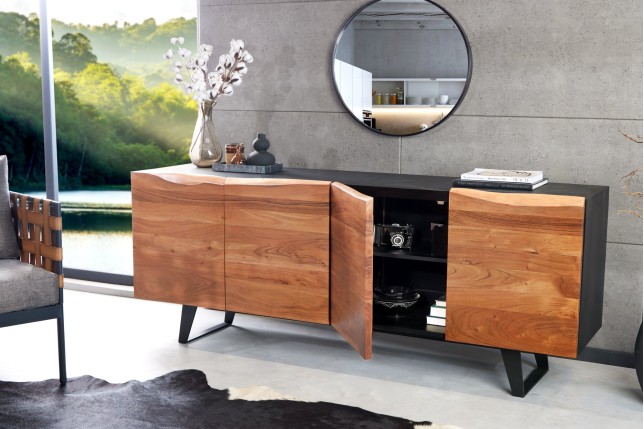 Buffet bas ORGANIC ARTWORK 180cm acacia massif