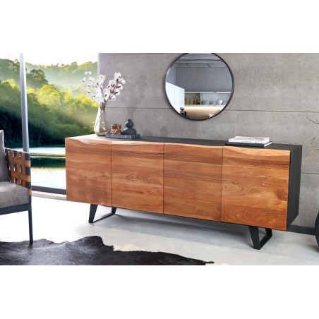 Buffet bas ORGANIC ARTWORK 180cm acacia massif