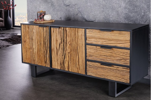 Buffet bas Barracuda 150cm bois manguier et teck
