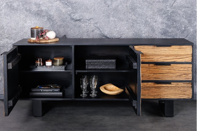 Buffet bas Barracuda 150cm bois manguier et teck