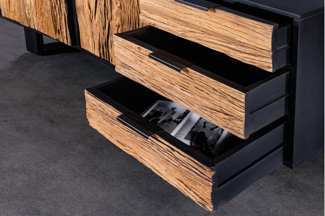 Buffet bas Barracuda 150cm bois manguier et teck