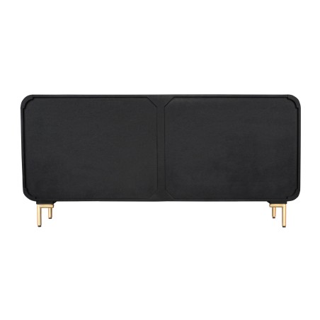 Buffet bas WAVE 160cm manguier noir pieds dorés