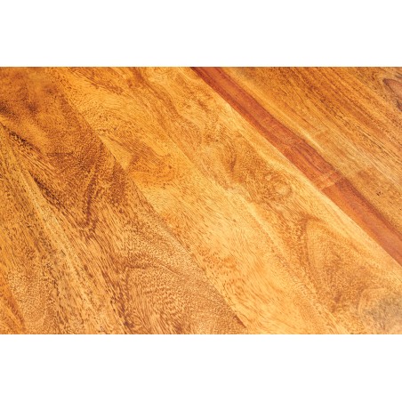 Table basse GIANT 60cm sheesham massif finition pierre