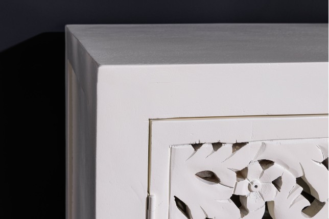 Buffet bas MARRAKECH 170cm manguier blanc