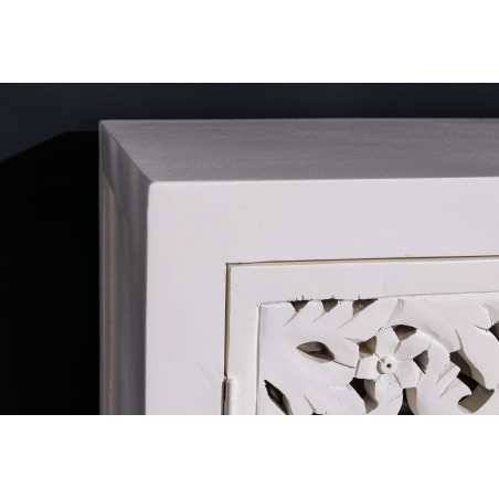 Buffet bas MARRAKECH 170cm manguier blanc