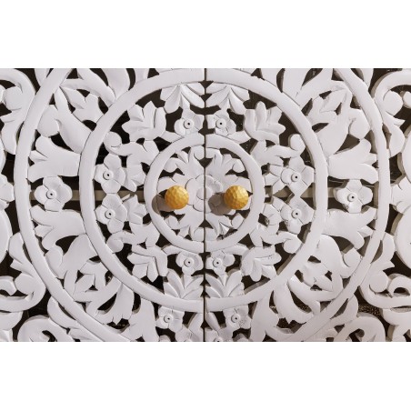 Buffet bas MARRAKECH 170cm manguier blanc