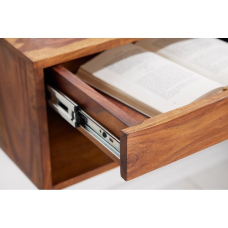 Table de chevet LAGOS 50cm suspendue en sheesham massif