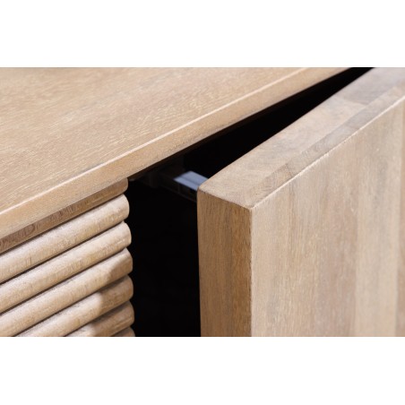 Buffet bas ART DECO 170cm manguier blanchi