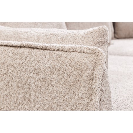 Canapé HEAVEN 3 places bouclé champagne beige 200cm