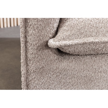 Canapé HEAVEN 3 places bouclé champagne beige 200cm