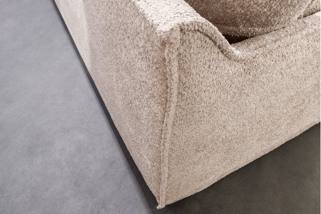 Canapé HEAVEN 3 places bouclé champagne beige 200cm
