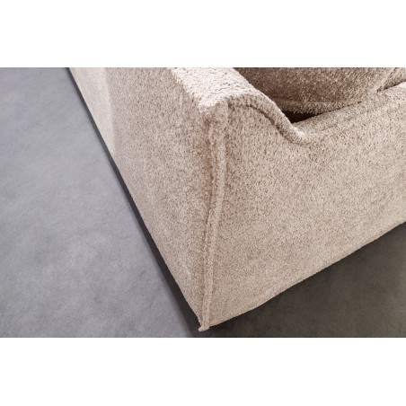 Canapé HEAVEN 3 places bouclé champagne beige 200cm