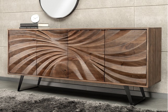 Buffet bas HURRICANE 175cm acacia massif brun