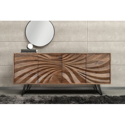 Buffet bas HURRICANE 175cm acacia massif brun 2