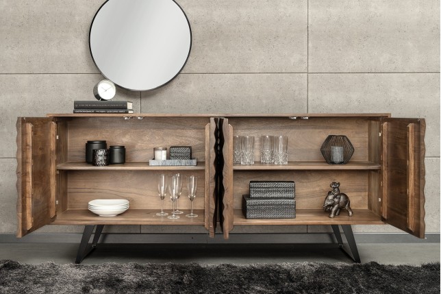 Buffet bas HURRICANE 175cm acacia massif brun