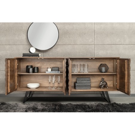Buffet bas HURRICANE 175cm acacia massif brun